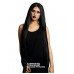 LONG BLACK WIG 36"L