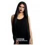 LONG BLACK WIG 36"L