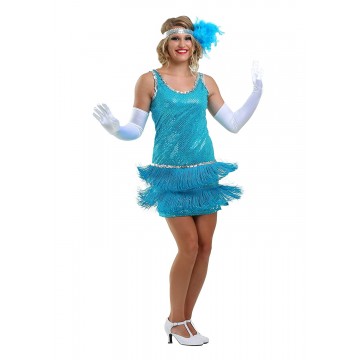 Sequin Fringe Turquoise