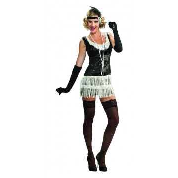 Black Sequin Flapper