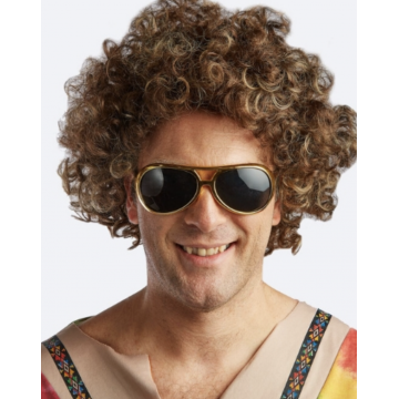 Afro Wig - Two tone brown with auburn