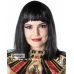 Queen Cleopatra Wig with Silver Tinsel
