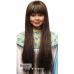 LONG WIG WITH TINSEL - BLACK