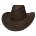 Dark Brown Cowboy Hat - Suede