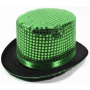 Sequin Top Hat Green