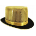 Sequin Top Hat Gold