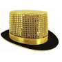 Sequin Top Hat Gold