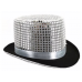 Sequin Top Hat Silver