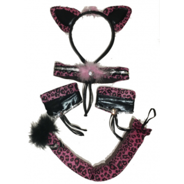 Animal Set - Leopard Pink 5 Pieces Kit