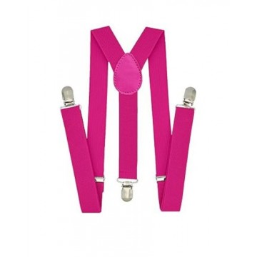 Suspenders - Hot Pink