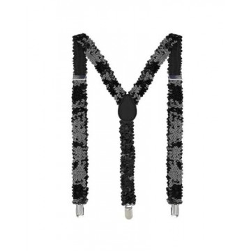 SUSPENDER SEQUIN BLACK
