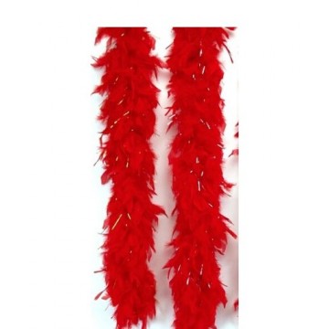 Feather Boa Tinsel - Red