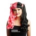 Ponytail With Bangs - Half Pink and Black