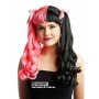 Ponytail With Bangs - Half Pink and Black