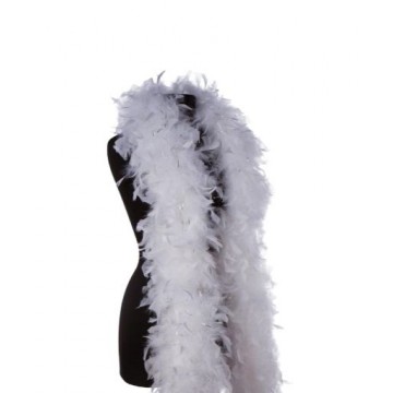 Feather Boa Tinsel - White