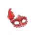 Crimson Lace Masquerade Eyemask Red