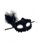 Crimson Lace Masquerade Eyemask Black