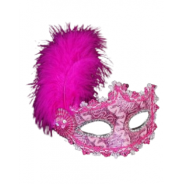 Crimson Lace Masquerade Eyemask Pink