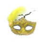 Crimson Lace Masquerade Eyemask Yellow