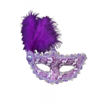 Crimson Lace Masquerade Eyemask Purple