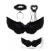 Angel Wings Set (Big) - Black