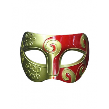 Swirly Colorful Eyemask (Gold/Red)