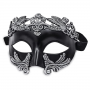 Greek Venetian Masquerade Eyemask - Silver/Black