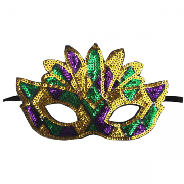 Sequin Masquerade Mask With Ornate Detailing