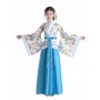 Elegant Hanfu - Blue & White Floral