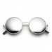 70s Hippie Retro Round Glasses - Silver