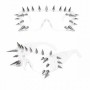 Punk Spike Studded Glasses - Transparent
