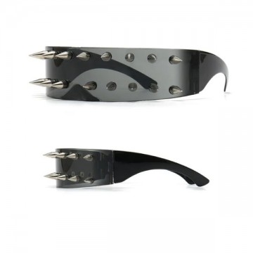 Punk-style half-rim Glasses