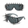 Punk Spike Studded Glasses - Black