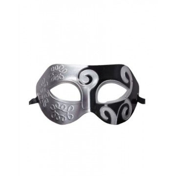 Swirly Colorful Eyemask ( Silver/Black)