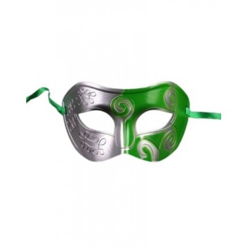 Swirly Colorful Eyemask (Silver/Green)