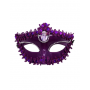 Victorian Sequin Mask - Purple