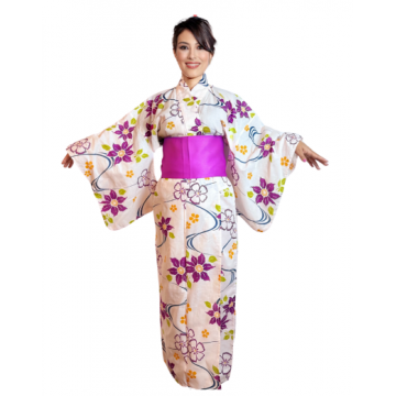 Kimono Flower Purple