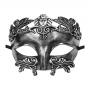 Greek Venetian Masquerade Eyemask - Silver