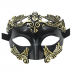 Greek Venetian Masquerade Eyemask - Black/gold
