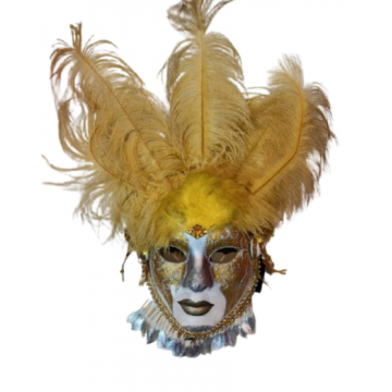 Venetian Mask Gold Feather Version