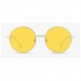 70s Hippie Retro Round Glasses - Yellow