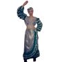 Lady Silver With Green Mardi gras