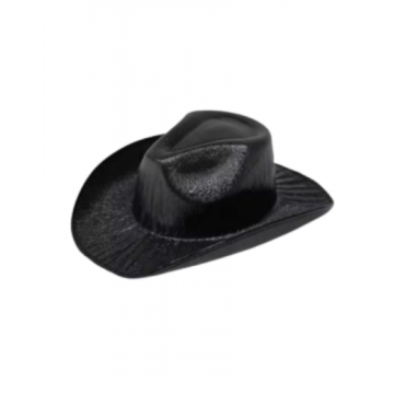 Shimmer Cowboy Hat - Black