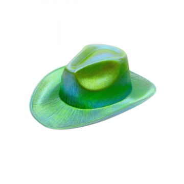 Shimmer Cowboy Hat - Green