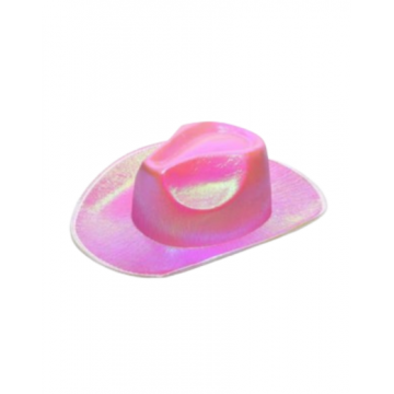 Shimmer Cowboy Hat - Light Pink