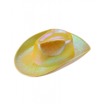 Shimmer Cowboy Hat - Yellow