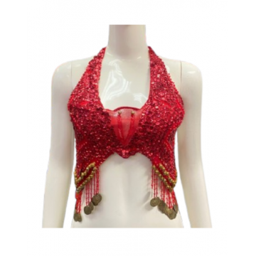 Chic Cabaret Top - Red