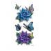 Flower And Butterfly Metallic Tattoo