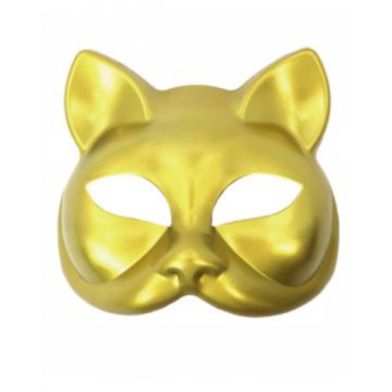 Sleek Cat Mask - Gold