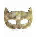 Cat Mask Glam Rhinestone - Gold